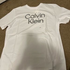 White Calvin Klein t shirt. L size.
